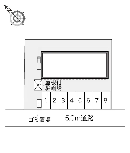 ★手数料０円★札幌市北区新琴似三条１丁目　月極駐車場（LP）